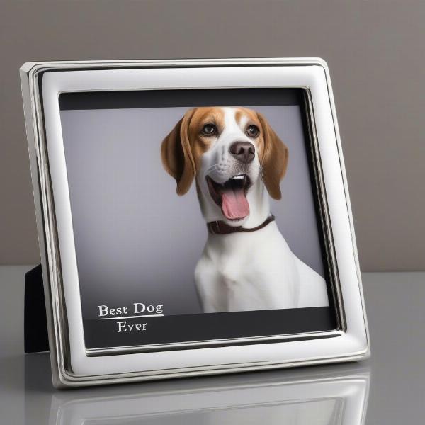 Personalized Metal Engraved Dog Frame