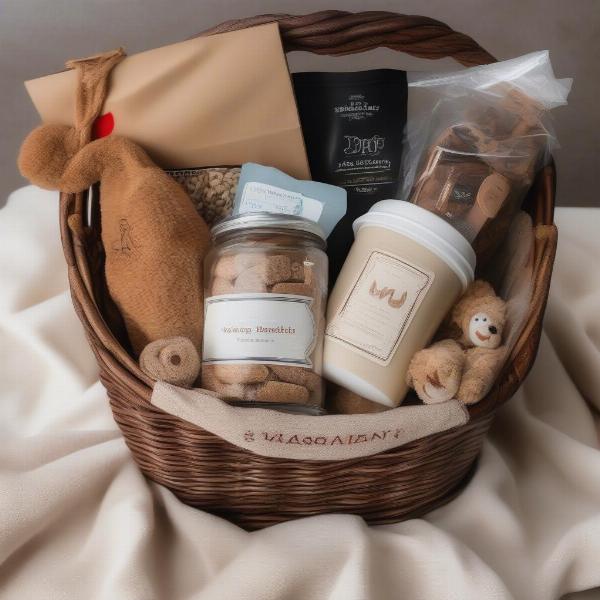 Personalized Dog and Owner Gift Basket