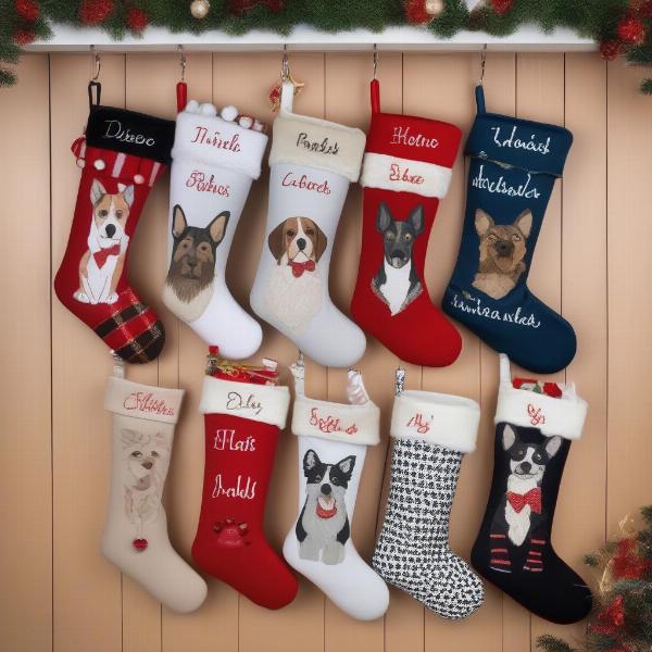 Different Personalized Dog Stocking Styles