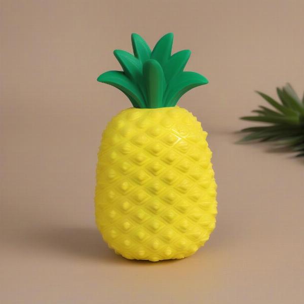 Rubber pineapple dog toy