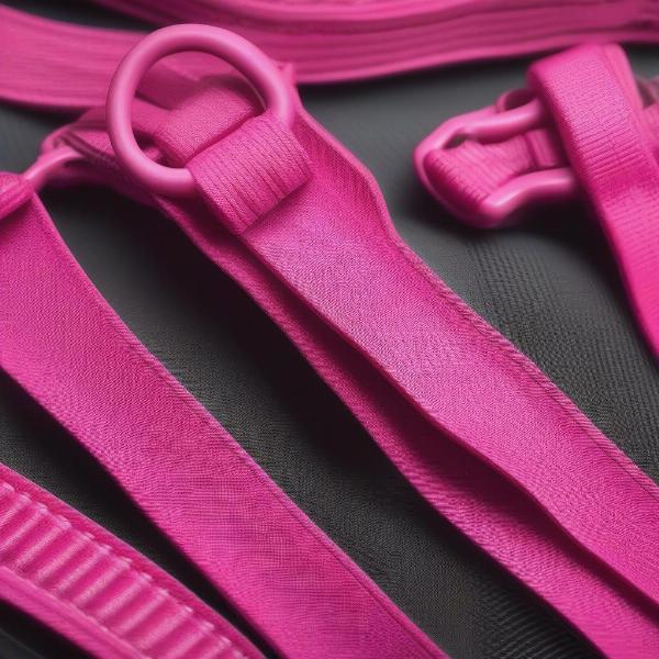 Pink Dog Harness Materials