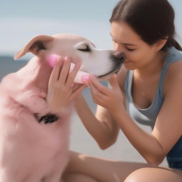 Caring for a Dog with a Pink Nose