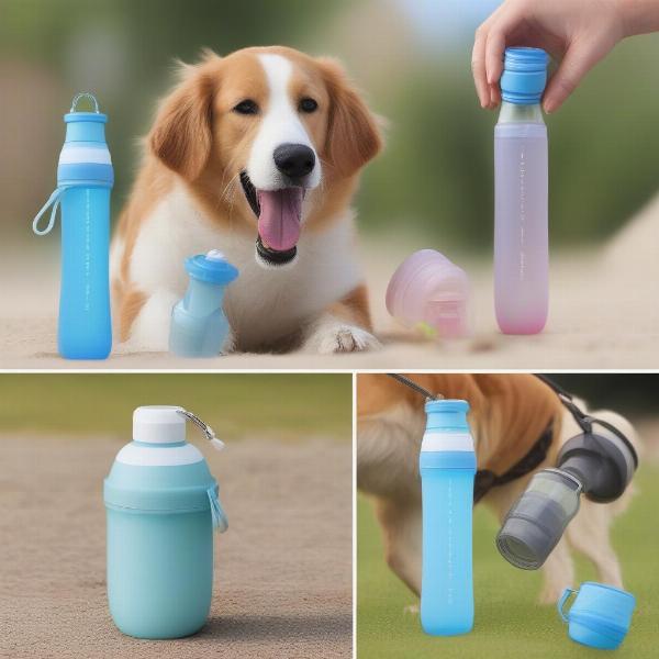 Different Types of Portable Dog Drinking Bottles