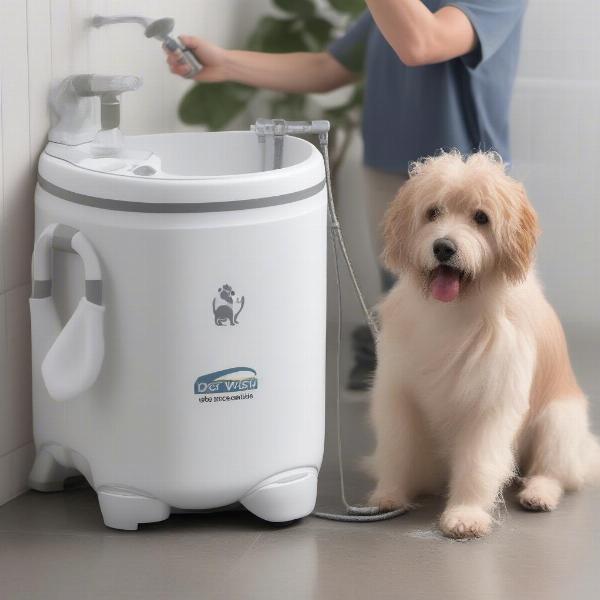 Portable Dog Wash Station for Small Breeds