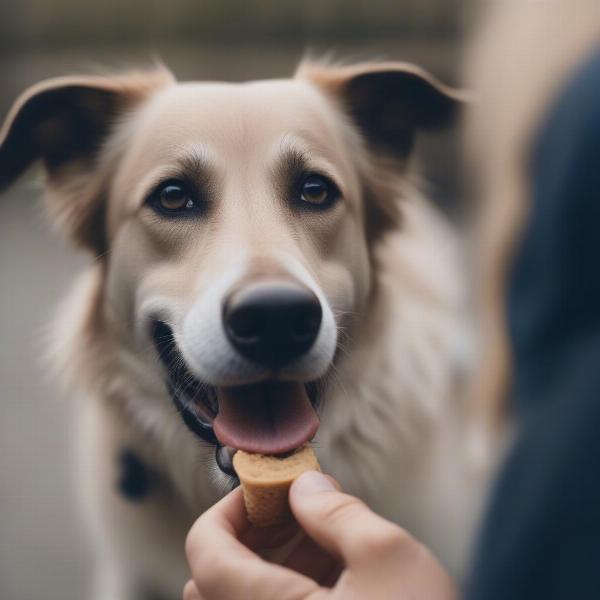 Positive reinforcement dog training