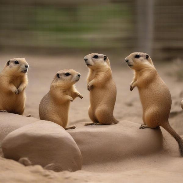 Prairie Dog Family Group