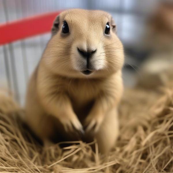 Prairie dog in a pet store