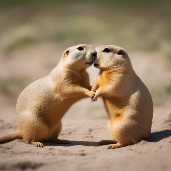 Prairie Dog Social Interaction