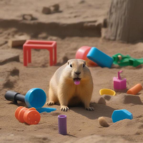 Prairie dog toys and enrichment