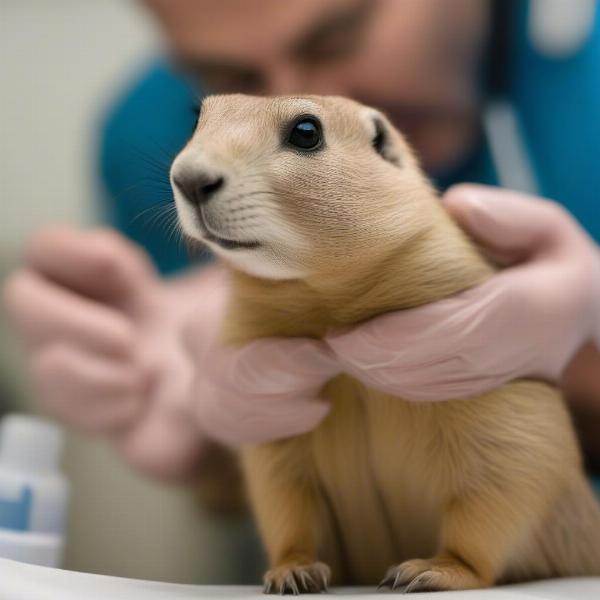 Prairie Dog Vet Checkup