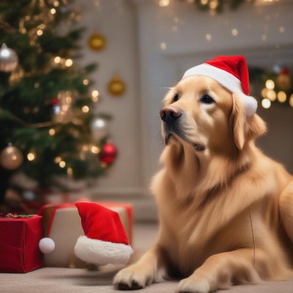 Preparing your dog for a holiday card photo shoot