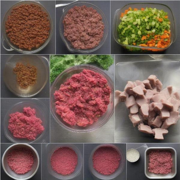 Different ways to prepare kangaroo mince for dogs