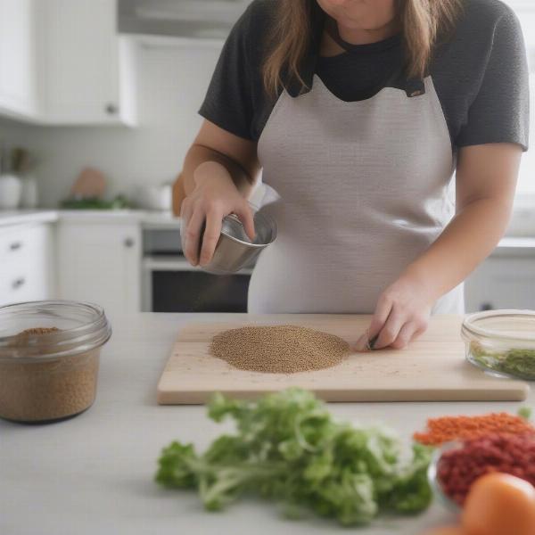 Preparing Raw Blend Dog Food