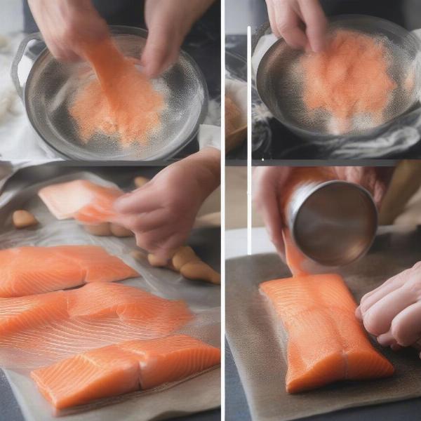 Preparing Salmon Skin for Dogs