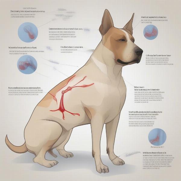 Pressure Sores Locations on a Dog