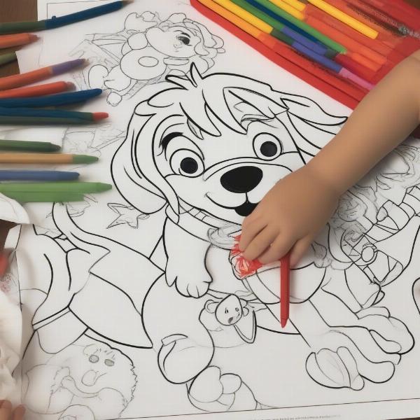 Printable Clifford Coloring Sheets