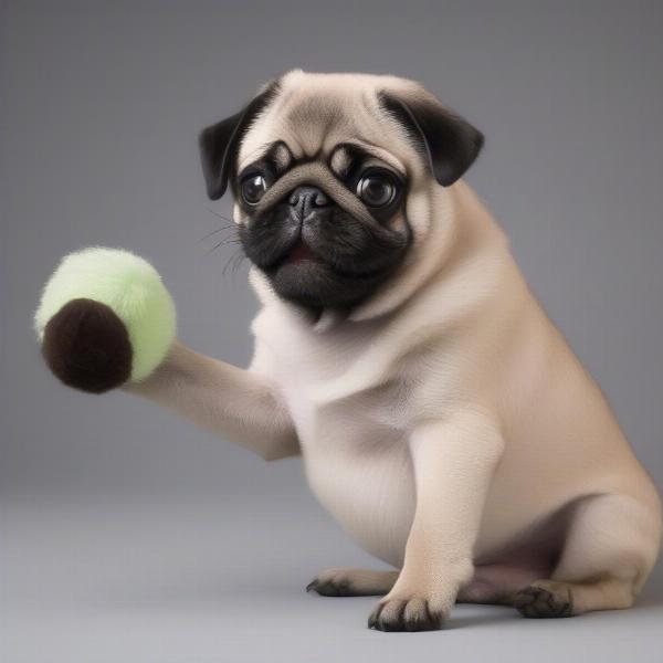 Pug Teddy Dog Puppy Playing