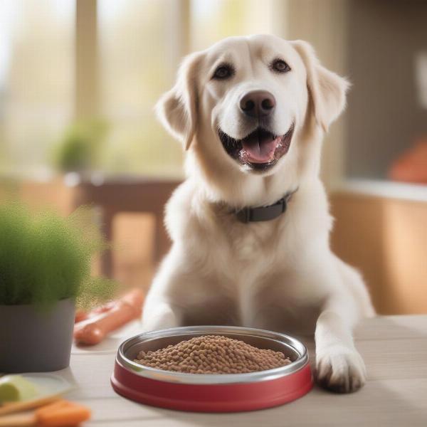 Dog Eating Rachael Ray Nutrish Grain-Free Food