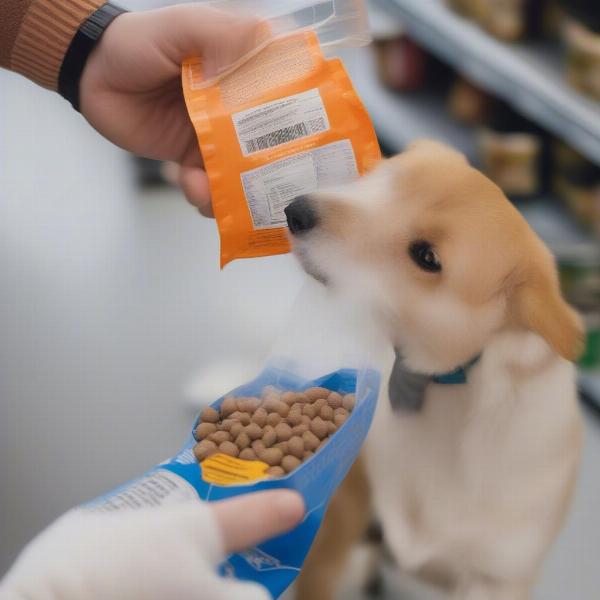 Reading Dog Food Label