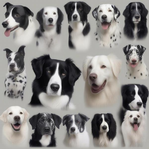 Real Black and White Dog Breeds