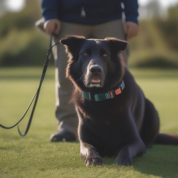 Remote Shock Collar Training for a Big Dog