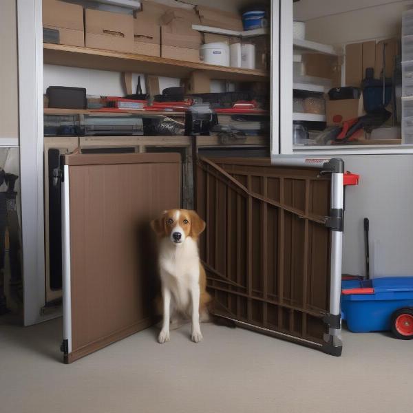 Retractable Garage Gate Ensuring Dog Safety