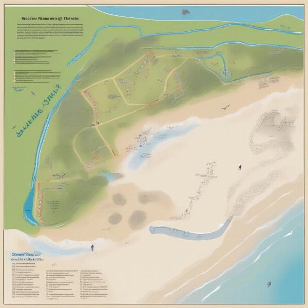 Rickett's Point Dog Friendly Beach Map