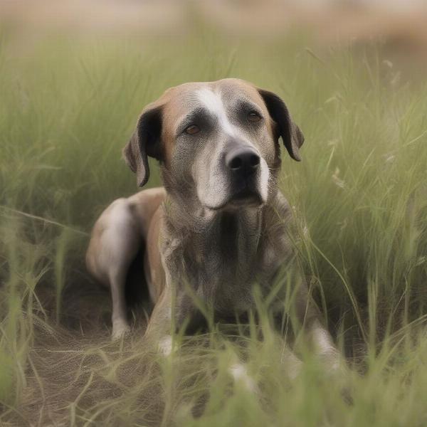 Dog exposed to Roundup herbicide