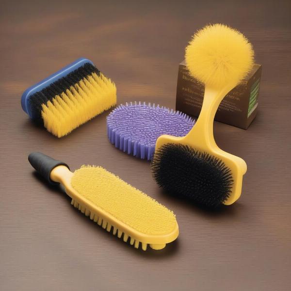 Different types of rubber dog brushes