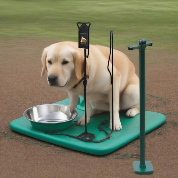 Setting Up a Safe Tie Out Area for Large Dogs