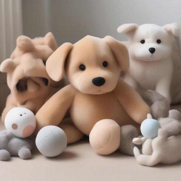 Various puppy-safe toys