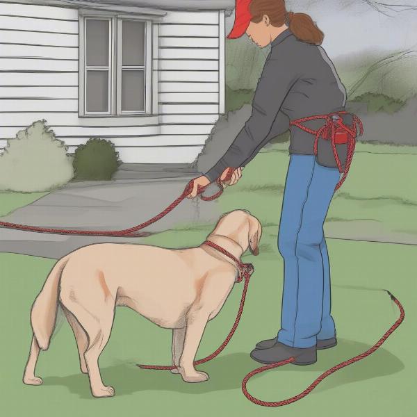 Safe Use of Rope Dog Leash