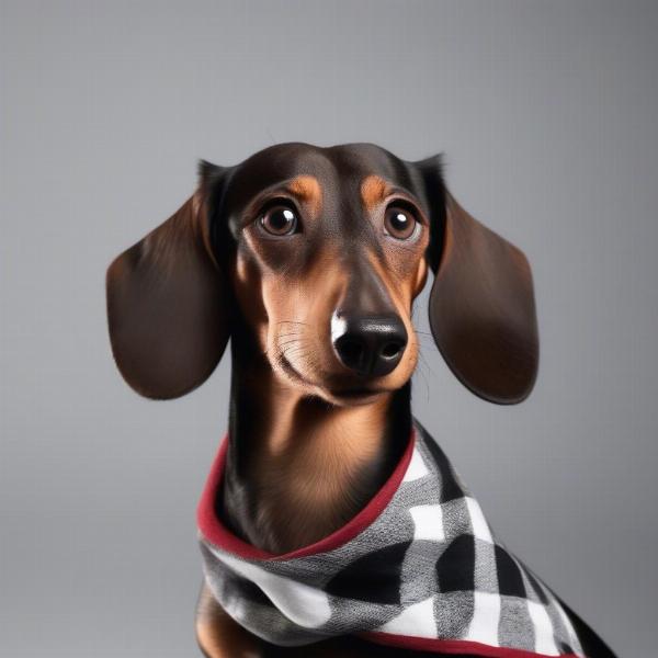 Sausage Dog with Bandana