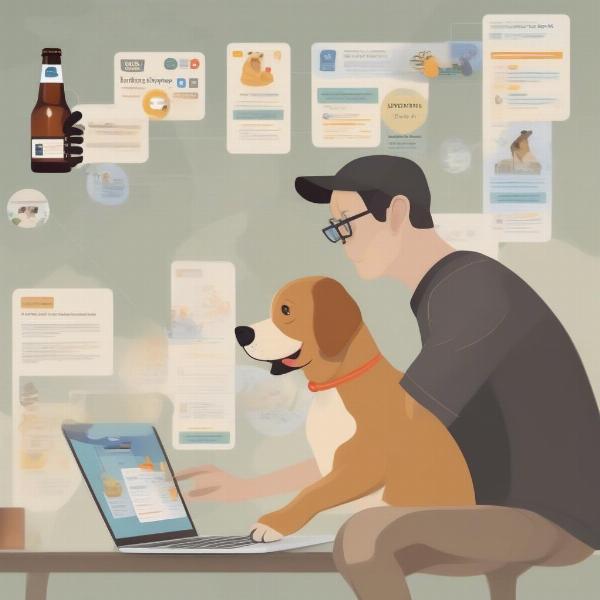 Searching for dog-friendly breweries online