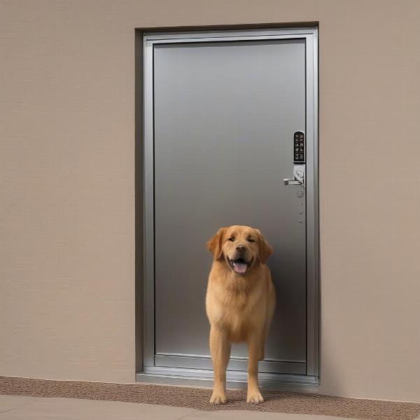 Enhance the security of your big dog door with added features and proper precautions.