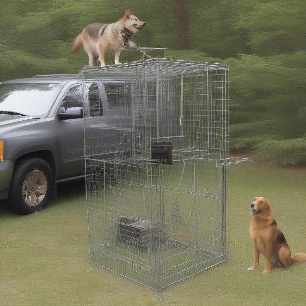 Setting Dog Proof Coon Traps Safely