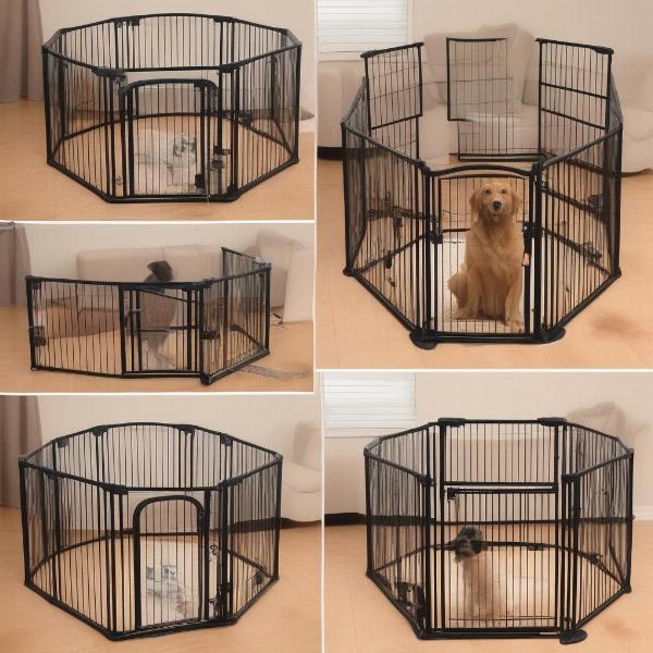 Setting Up a Dog Playpen