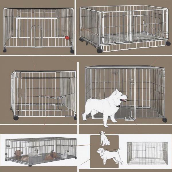 Setting Up a Folding Dog Cage