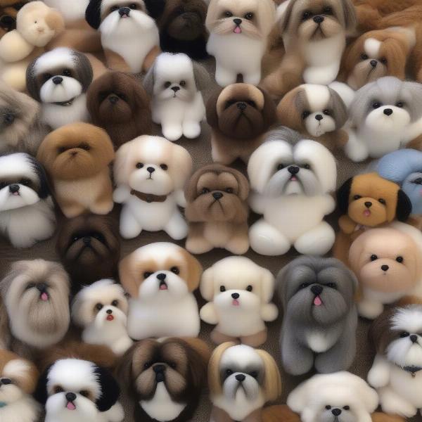 Various Shih Tzu Plush Toy Options