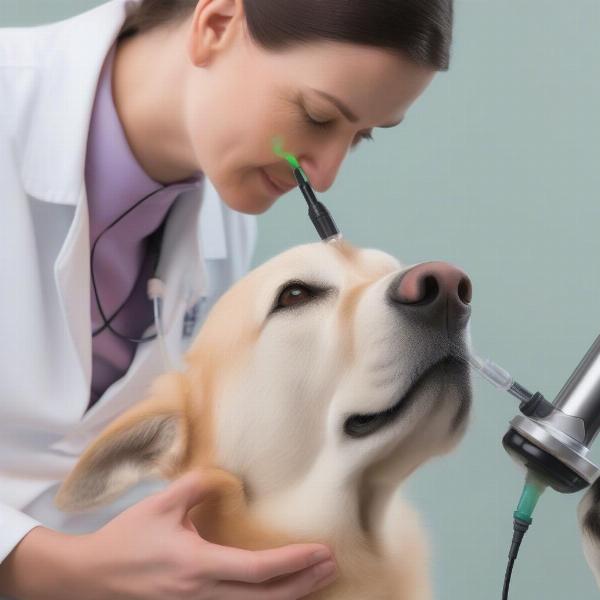 Applying Simplera Otic Solution to a Dog's Ear