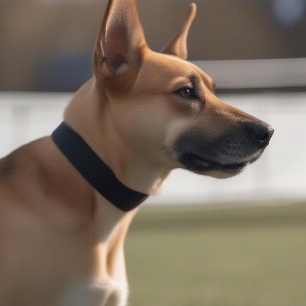 Slip Collar on a Dog During Training