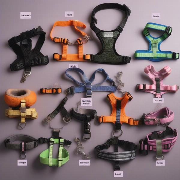 Different types of harnesses for small dogs