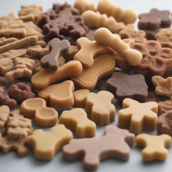 Various soft dog treats for dogs