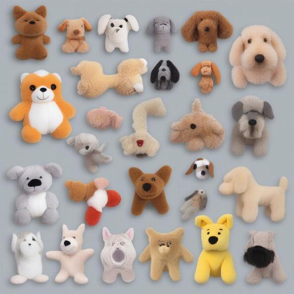 Soft toys for puppies and adult dogs