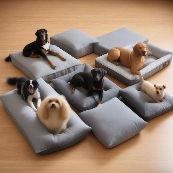 Choosing the right size square dog bed for your dog