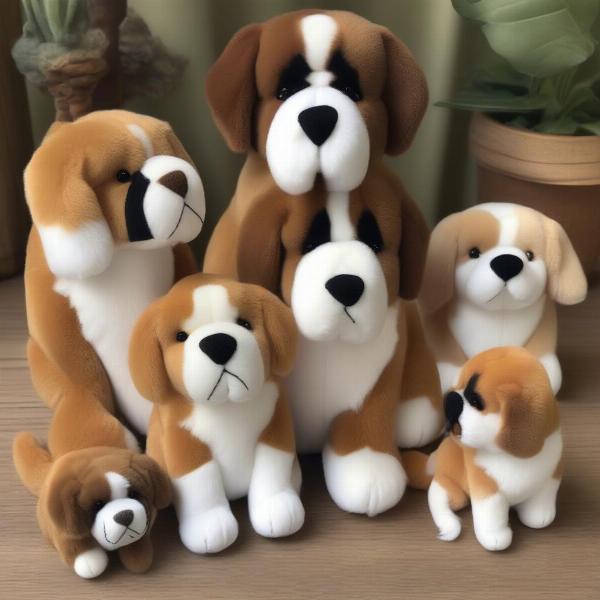 St Bernard Plush Dog Sizes