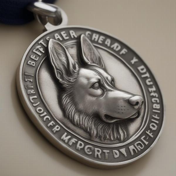 St. Christopher Dog Head Medal