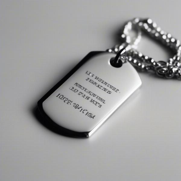 Durable and Stylish Stainless Steel Dog Tags