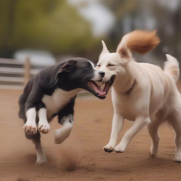 Starr Farm Dog Park Dogs Playing