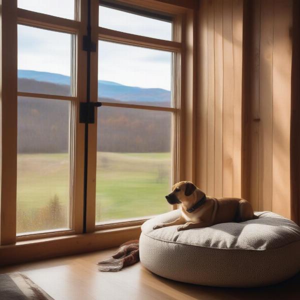 Dog-friendly room at Field Guide in Stowe